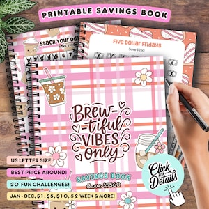 2026 Savings Challenge Book | Savings Challenge Bundle | Letter Size Savings Challenge | Save 1K  |  Save 5K