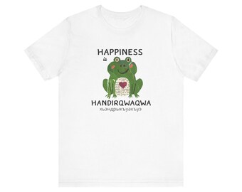 Happiness is Handirqwaqwa V2 Adult Unisex Jersey Short Sleeve Tee Adigha Circassian Circassia Caucasus Mountains Adyghe Adygea Kabardian