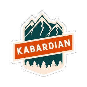 Kabardian Circassian Tribe Emblem Die-Cut Stickers caucasus mountains
