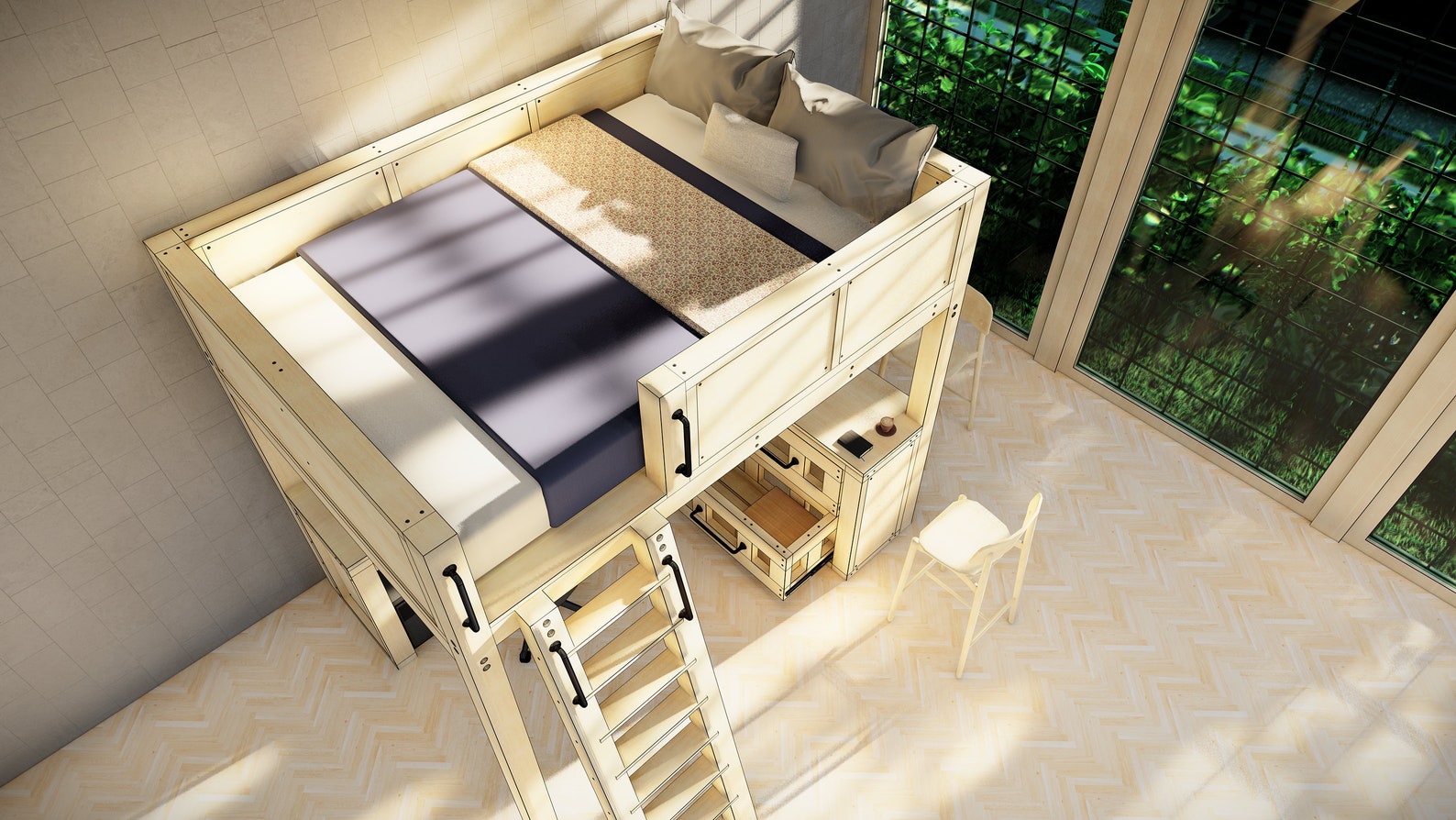 Full-size Diy Loft Bed Plan PDF Download - Etsy