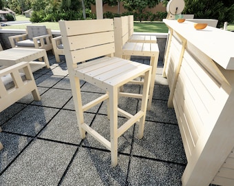 レギュラーサイズのDIYバースツールプラン