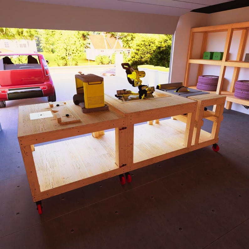 Easy All-in-one Workbench Plans (beginner Friendly) - Etsy