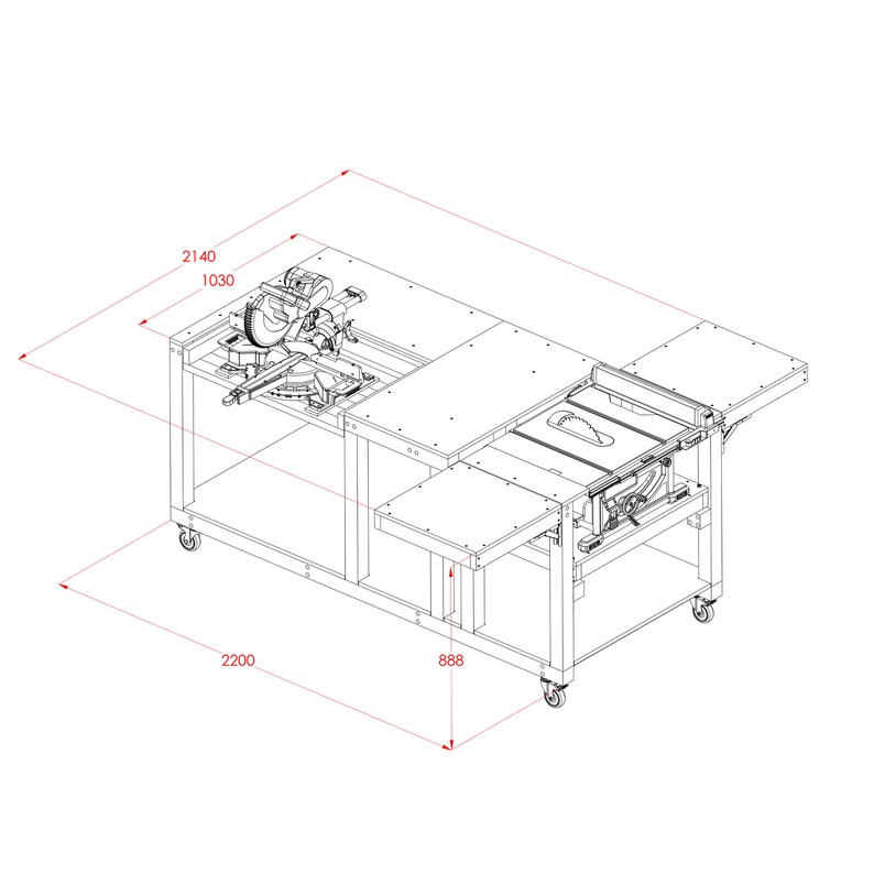 DIY Workbench Plan in Metric,mobile Workbench Plan, Garage Workbench