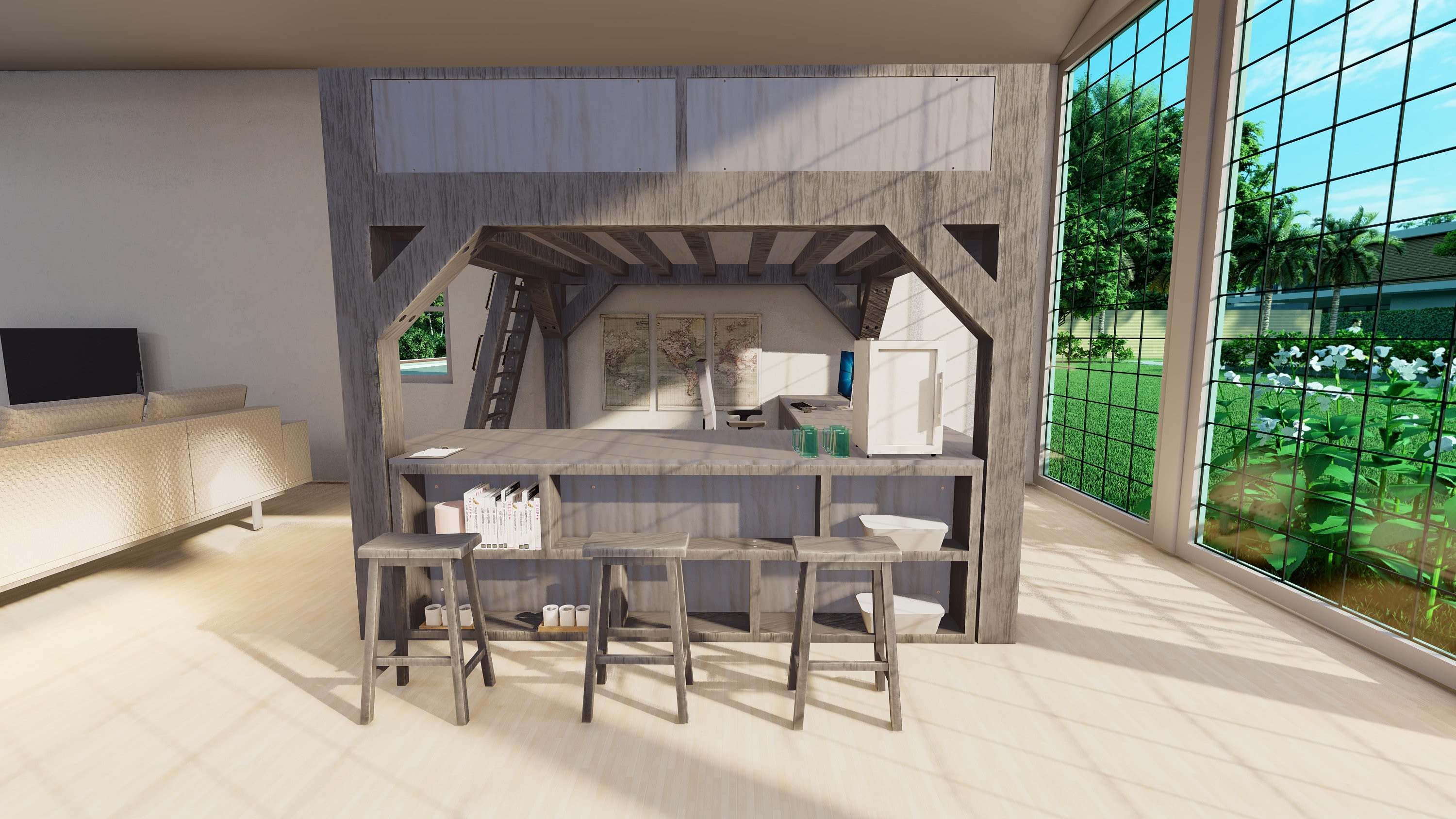 DIY Queen Size Loft Bed Plan DIY King Size Bunk Bed Plan Etsy Australia