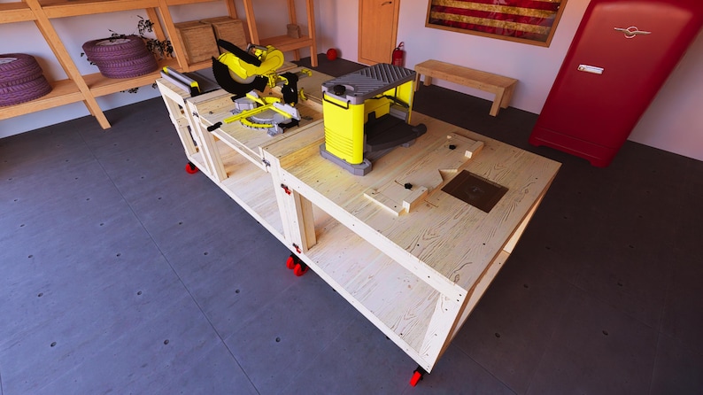 Easy All-in-one Workbench Plans (beginner Friendly) - Etsy