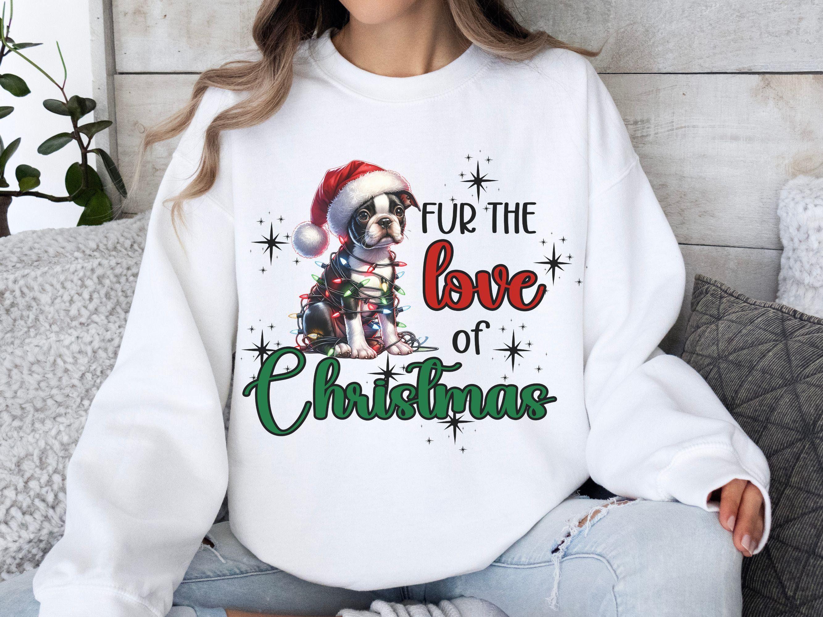 Drôle De Noël - Mignon Chien Boston Terrier à Noël' T-shirt