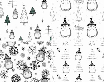 Studio Ghibli Totoro Christmas  Seamless Pattern Inspired Clipart 5 JPG PNG Images, Japanese Anime Character Art, Digital Download