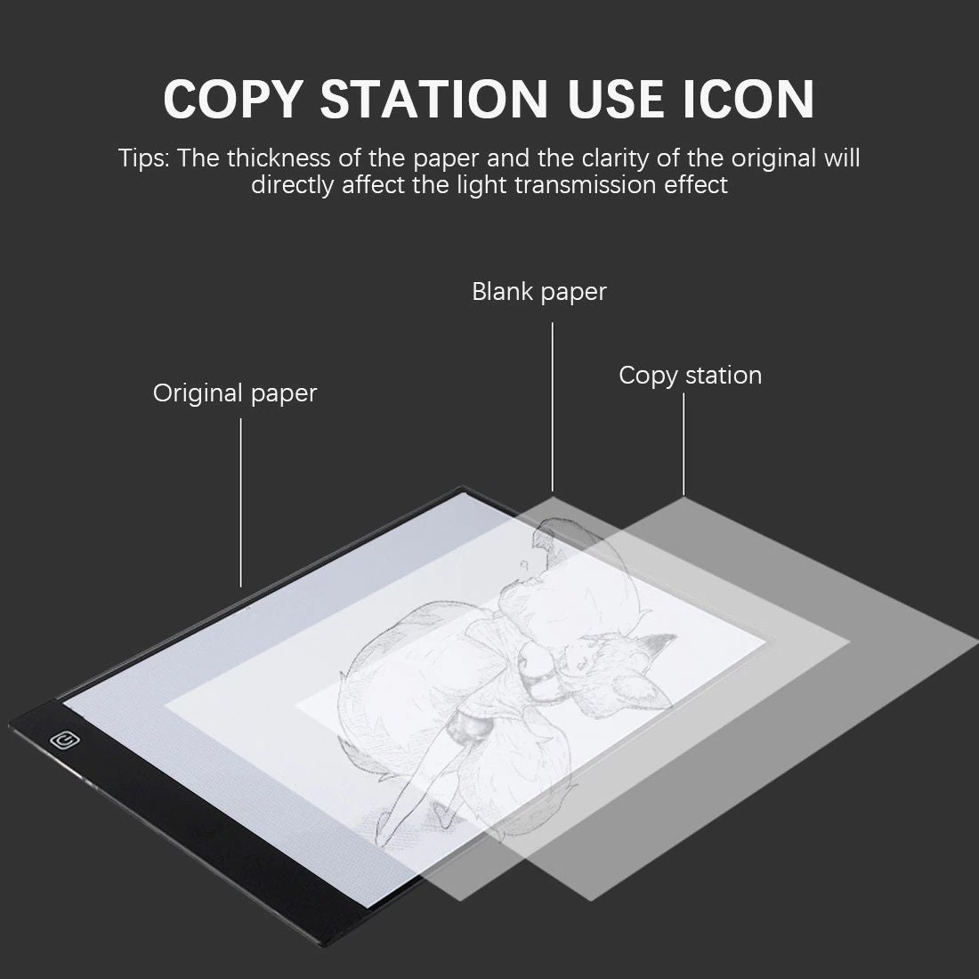 Dimmable LED Light Drawing/tracing Board Pad - A3/A4/A5 - Etsy
