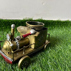Handcrafted Train Engine Shape Decorative Pen Stand By Nitya Art n Craft
