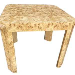 Custom Made to Order Genuine Burl Wood Game Table Made in USA