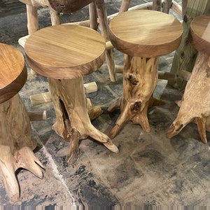 Teak Stool Etsy
