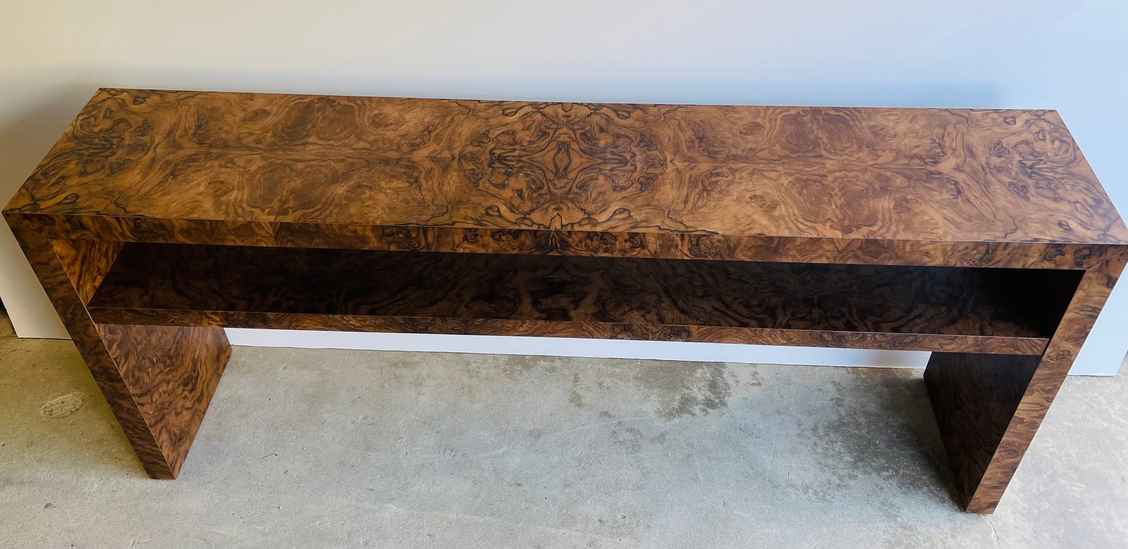 Custom Made to Order Genuine Burl Wood Console Table Modern - Etsy