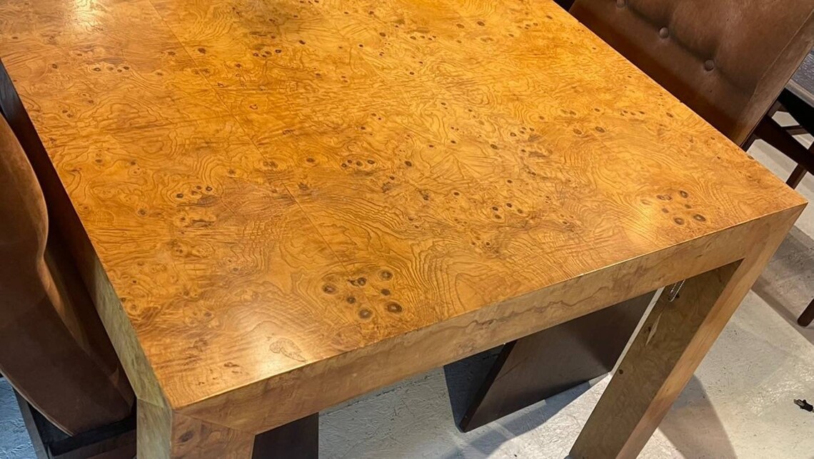 Custom Made to Order Burl Wood Veneer Table Tops Accent Table Etsy