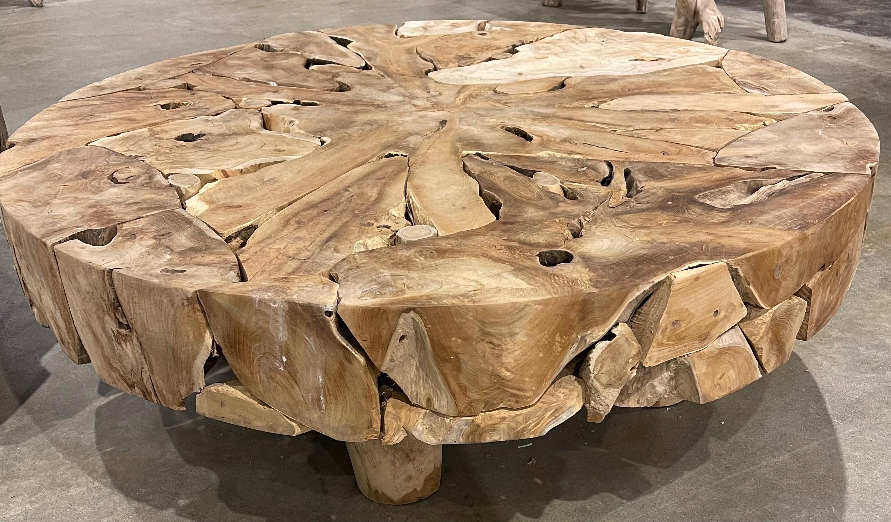 Teak Root Coffee Table: Rustic Driftwood Accent End Table - Etsy
