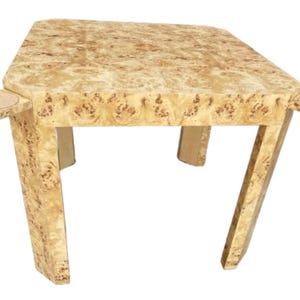 Custom Made to Order Genuine Burl Wood Game Table Made in USA