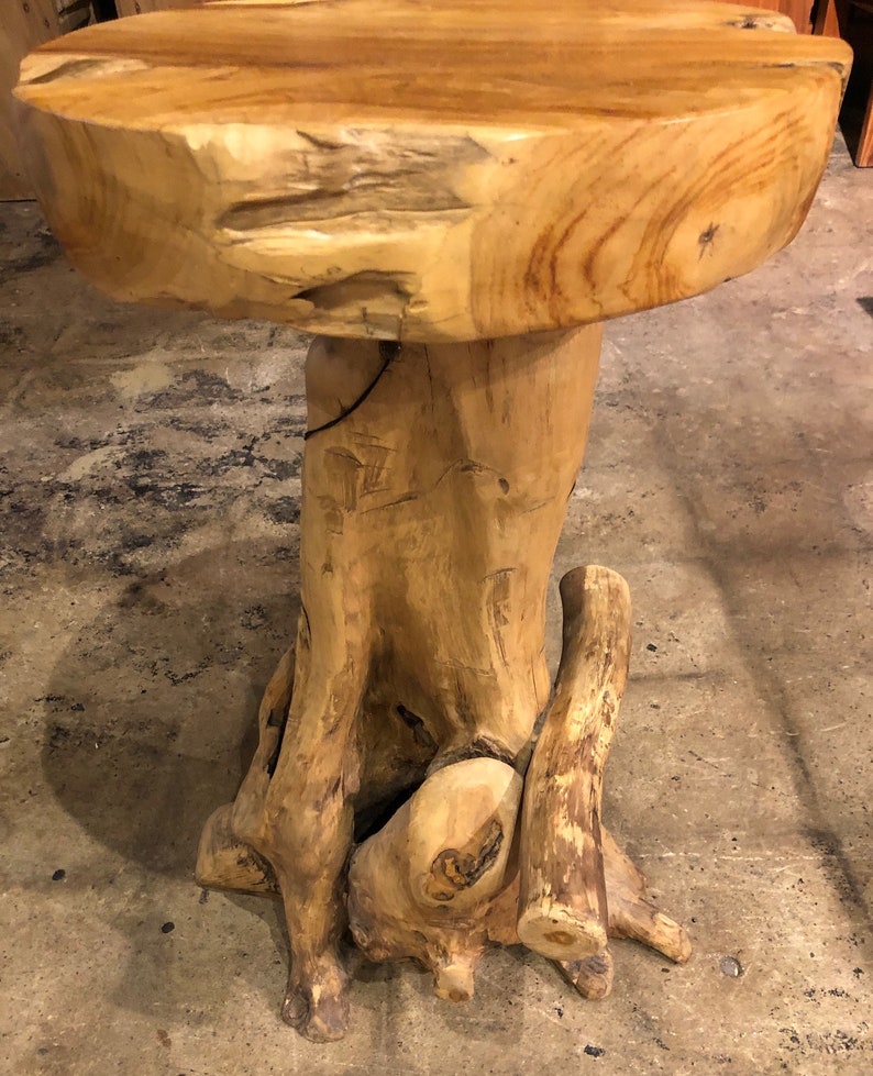 ETHENIAL Teak Root Bar Stool - Thumbnail 4
