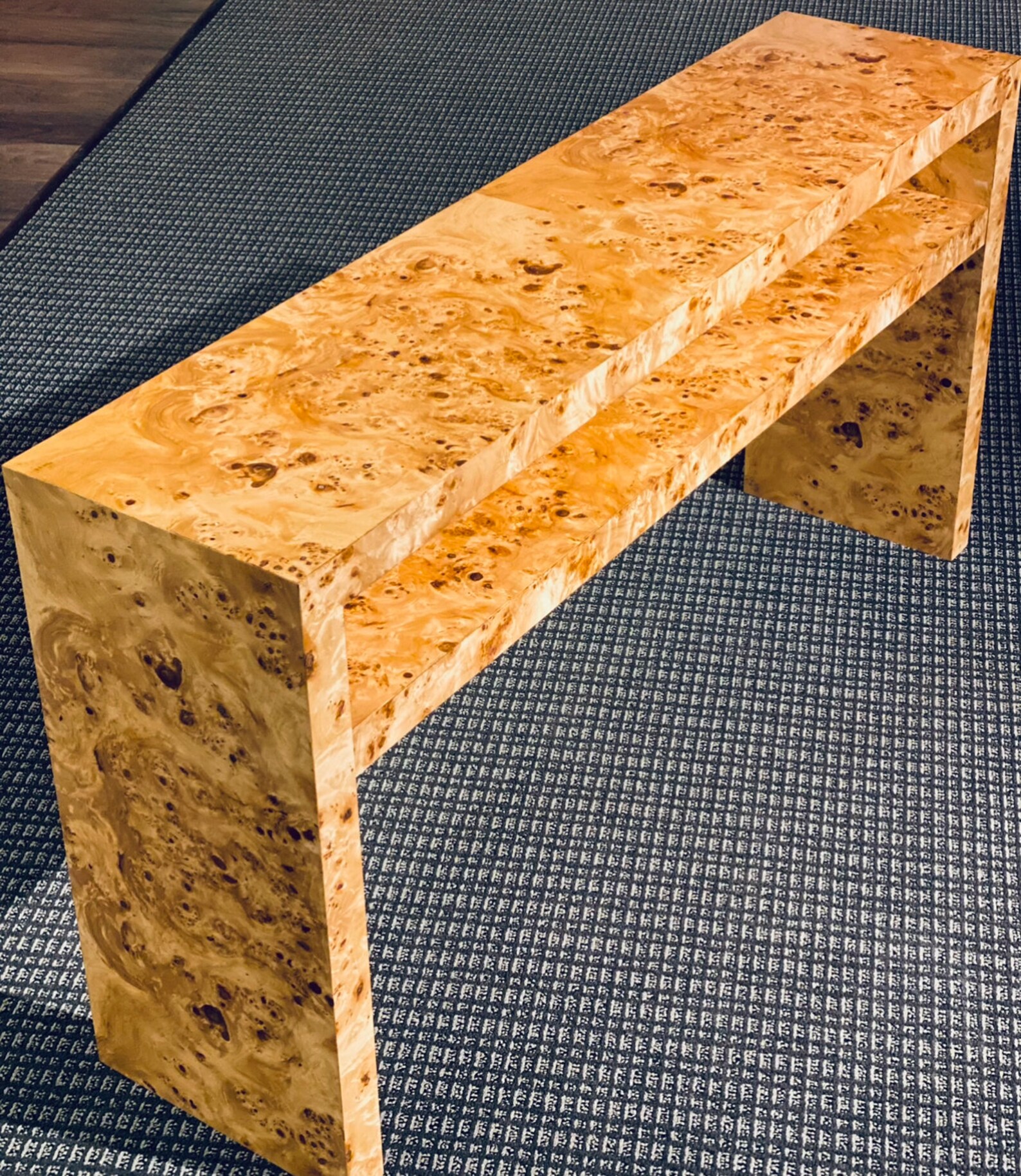 Custom Made to Order Genuine Burl Wood Console Table Modern - Etsy