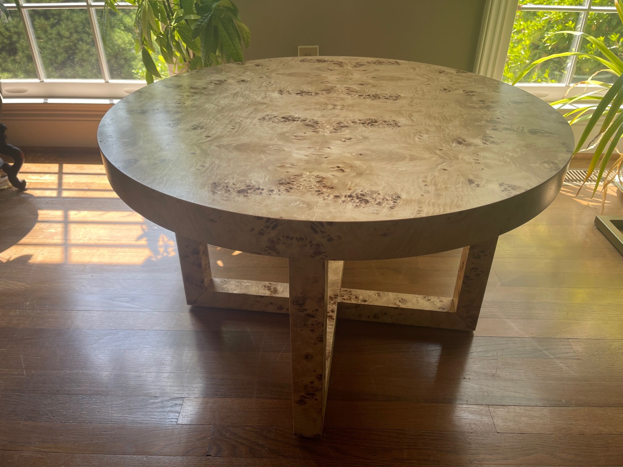 Custom Made to Order Genuine Burl Wood Round Coffee Table - Etsy
