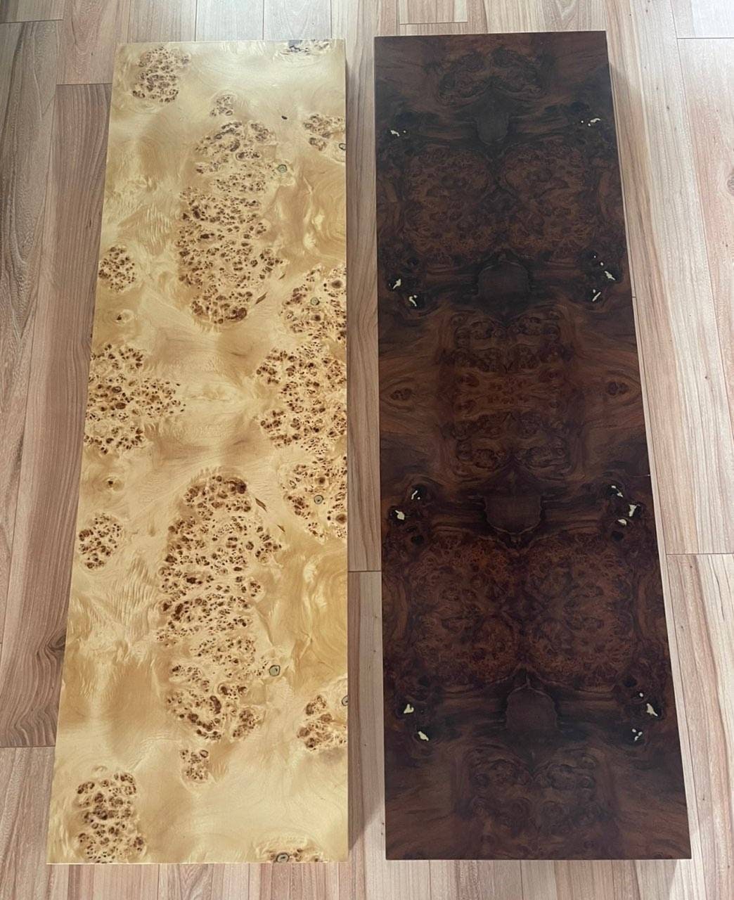 Custom Made to Order Burl Wood Veneer Table Tops Accent Table Etsy