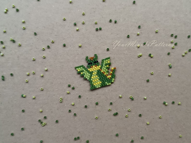 Dragon Brick Stitch Beading Pattern PDF, Animals Bead Patterns, Seed ...