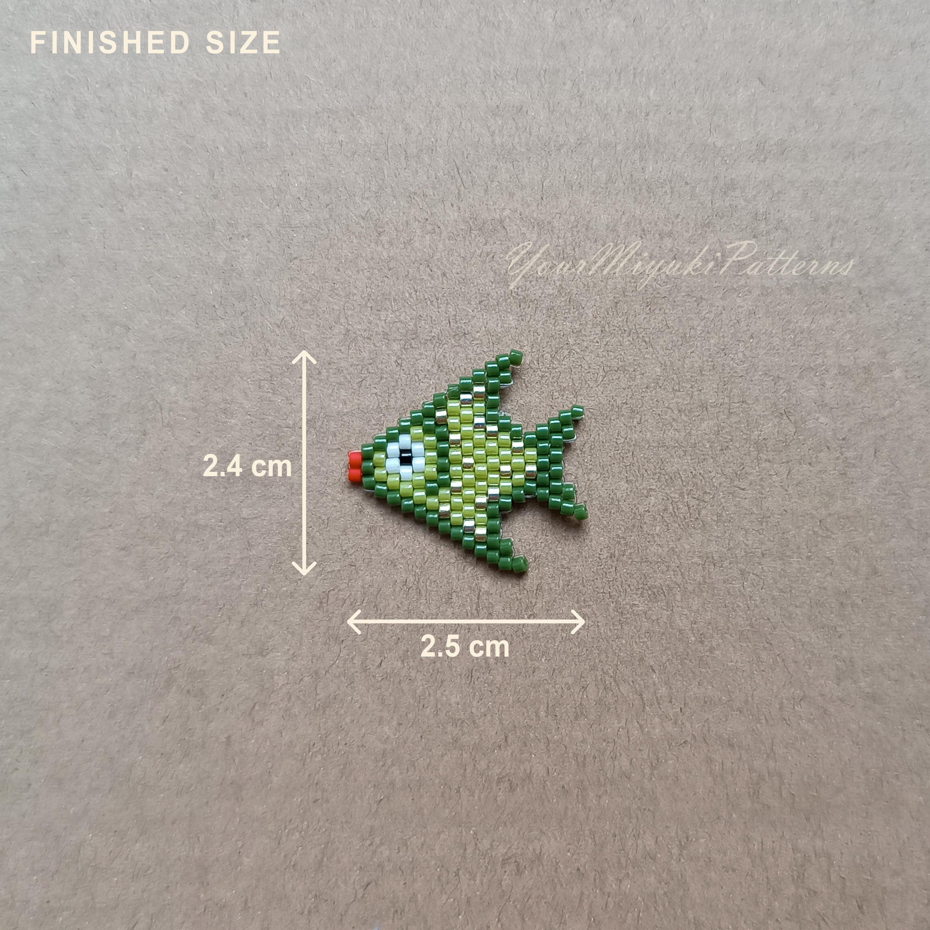 Fish Bead Pattern PDF Brick Stitch Beading Tutorail Seed Bead Pattern ...