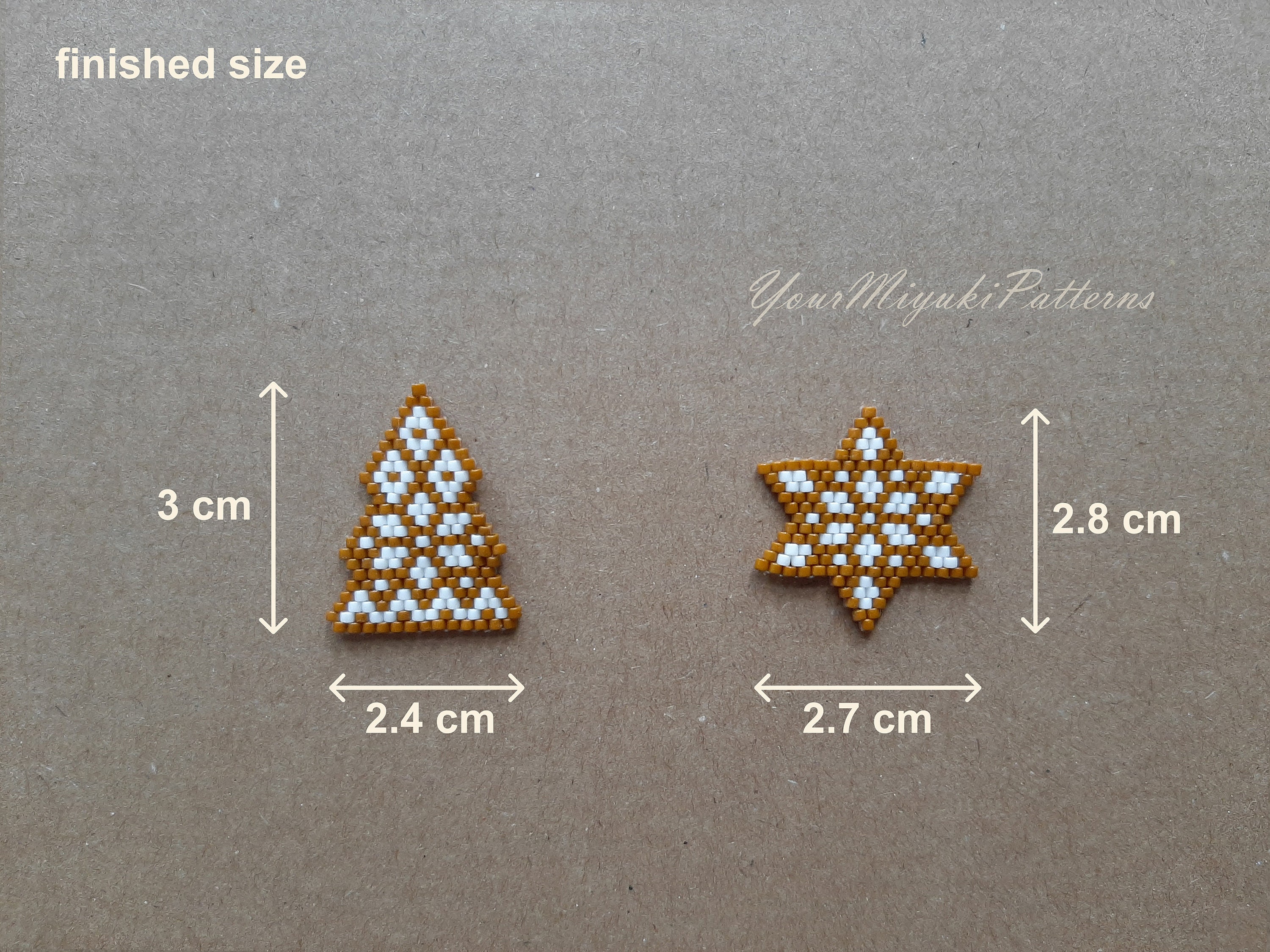 Christmas Beading Patterns PDF, Christmas Cookies Embroidery, Seed Bead ...