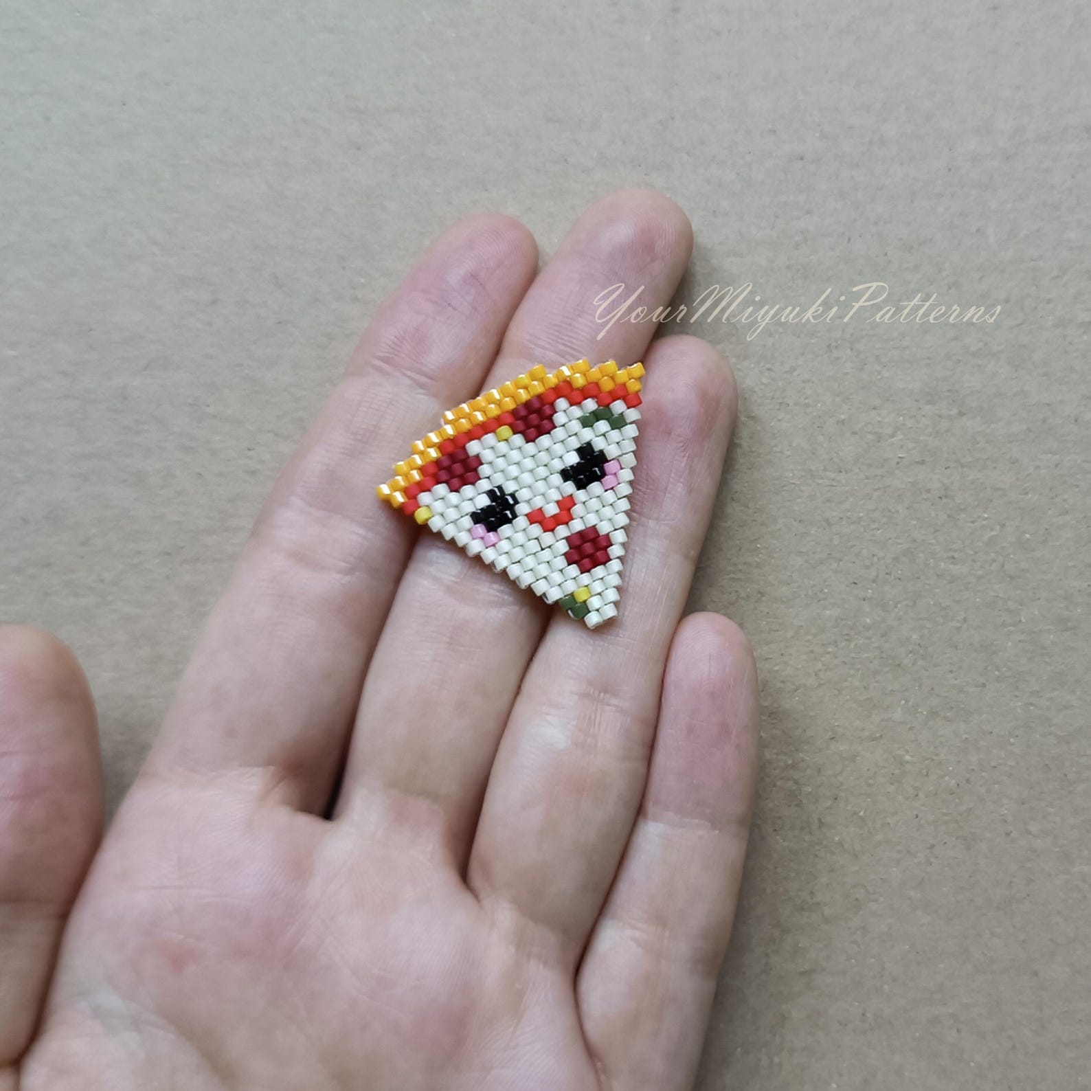 Brick Stitch Pattern Set PDF for Beading With Miyuki Delica Beads ...