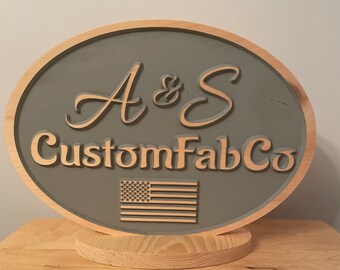 Letrero de madera personalizado