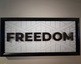 Arte mural de la libertad: un tributo hecho a mano al orgullo estadounidense