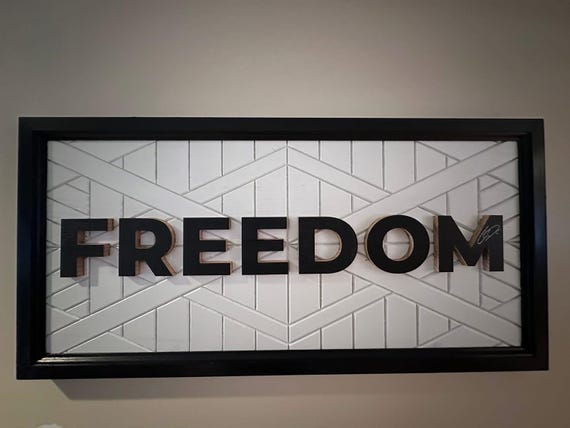 Freedom Wall Art- A Handmade Tribute to American Pride