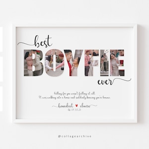 1 Year Anniversary Gift for Boyfriend, Dating Anniversary Personalized Gifts, One Year Anniversary Gifts, First Anniversary Gift for Him