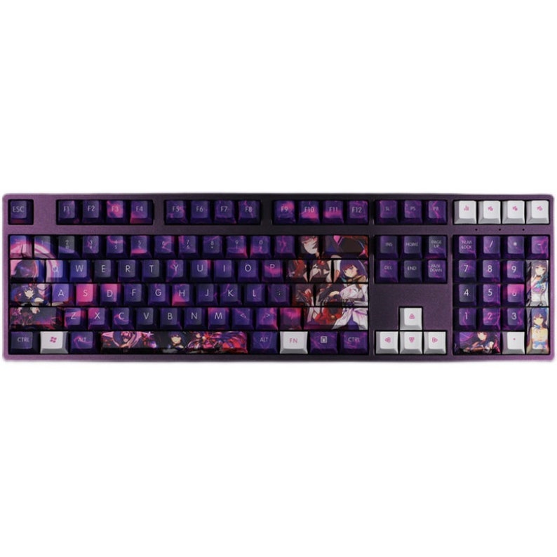 High-res Honkai Raiden Mei Keycap Set 108 PBT Dye - Etsy