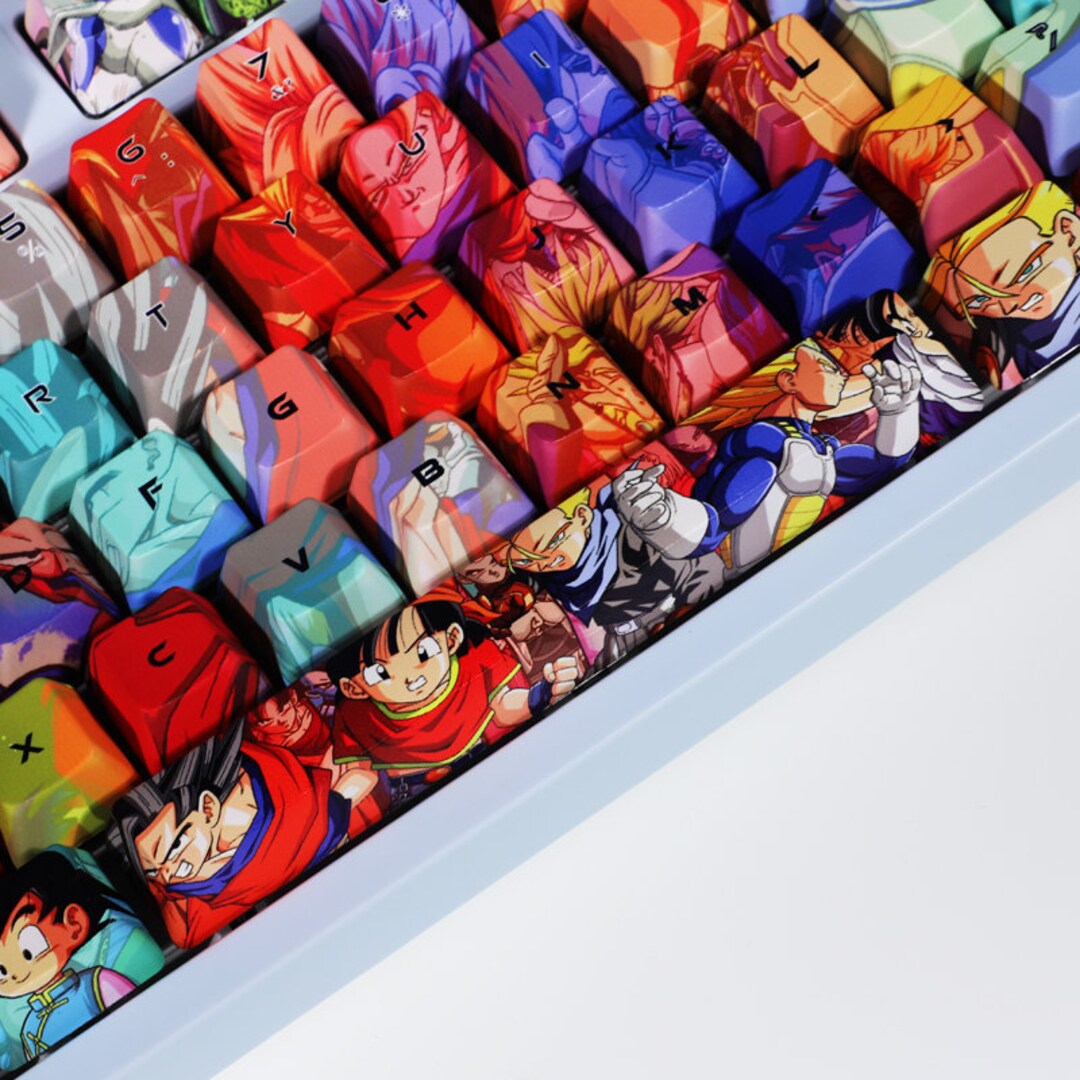 Dragon Ball Keycap Set 108 PBT Dye Sublimation Key Caps for Etsy