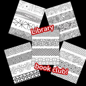Color A Bookmark Instant Download, Print & Color Bookmarks For Kids, Printable Bookmarks for Book Club, Library Bookmarks, Reading Activity image 3