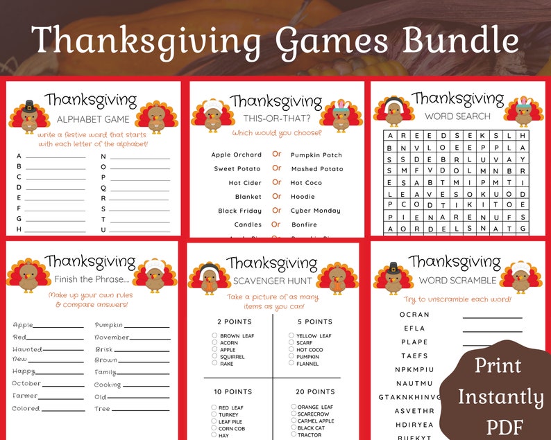 Thanksgiving specials food