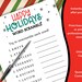 Word Scramble Holiday Activity for School or Work, Printable Christmas ...