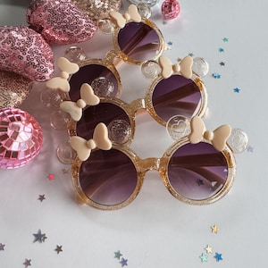 Sparkle Magical Minn-E Mouse Sunglasses- Kid Sunglasses- Toddler Sunglasses- Vacation- Disney- Birthday- Magic- Wish- Cruise- Accessories