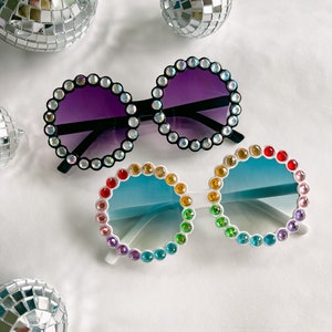 Diamond & Rainbow Bling Girl Sunnies- 2 fun Colors- Glam- Toddler- Dress Up- Sunglasses- Birthday- Vacation- Gift- Summer- Accessories