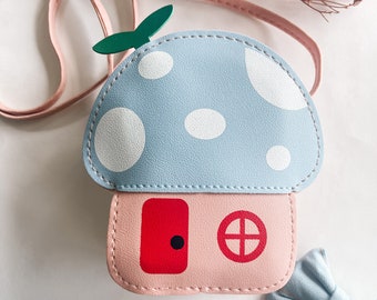 Blush Shroomie Purse- Toddler Purse- Girl Purse- Spring- Summer- Fall- Toddler Fashion- Mushroom