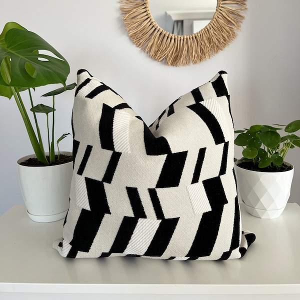 Black White Pillows Etsy