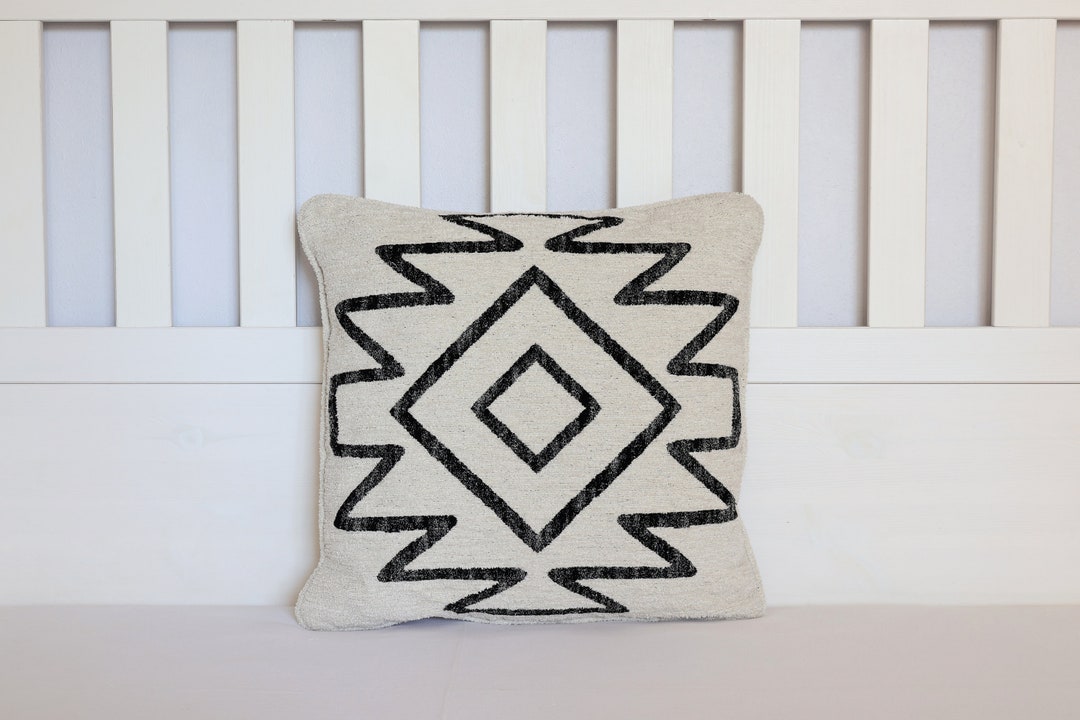 Black White Scandinavian Boho Style Throw Pillows For Room Decor Photo Inspiration