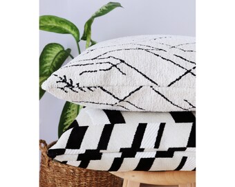 Ethnic Decorative Pillow Cover, Handmade Boho Pillow Shams, Geometric Designer Couch Pillow, Ethnic Fabric Woven Pillowcases, Decor Pillows