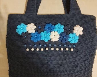 crocheted handbag