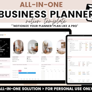 Business Planner notion Template, Business Dashboard , Business coaches, Business Template Finances, CRM client tracker, Freelance Business