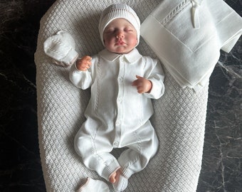 Newborn Boy Coming Home Outfit, Gender Neutral, Baby Boy Coming Home Outfit, Newborn Knit Outfits, Newborn Photos, Newborn Hospital Outfit