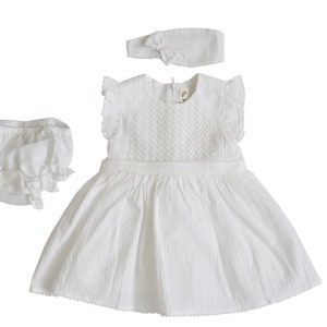 Baptism Dress Ruffle Sleeve, Christening Gown Baby, Baby Girl White Cotton Dress, Christening Dress Toddler Girl, Tulle Dress, Summer Dress