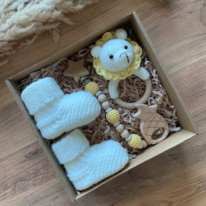 Neues Babygeschenk, geschlechtsneutrales Babygeschenk, neue Muttergeschenk, Babyparty-Geschenkkorb, neue Eltern vorhanden, Babyjungen-Geschenk, neugeborene Baby-Geschenkbox