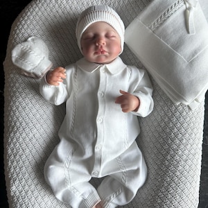 Baby Boy Coming Home Outfit, Newborn Boy Hospital Outfit, Take Home Outfit, Light Blue Romper, Organic Baby Boy Clothes, Baby Shower Gift