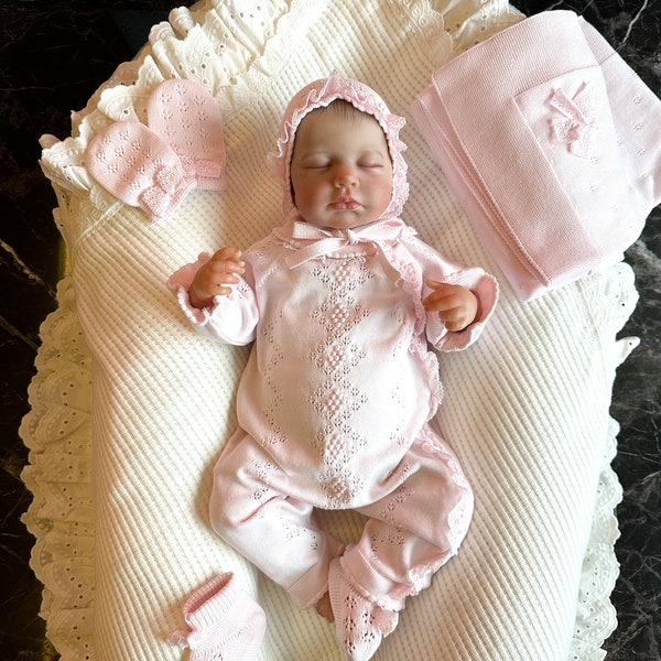 Baby-Mädchen-Coming-Home-Outfit, Neugeborenen-Bild-Outfit, Neugeborenes-Mädchen-Coming-Home-Outfit, rosa Neugeborene-Mädchen-Outfit, Babyparty-Geschenk