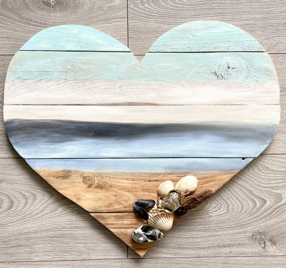 20 Rustic Reclaimed Wood Beach Theme Wall Decor Etsy